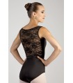 Body Wrappers Tank Lace Back Justaucorps avec Front Zipper (P1080)