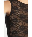 Body Wrappers Tank Lace Back Justaucorps avec Front Zipper (P1080)
