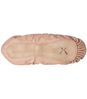Capezio Enfants Chaussures de ballet en cuir pleine semelle Lily
