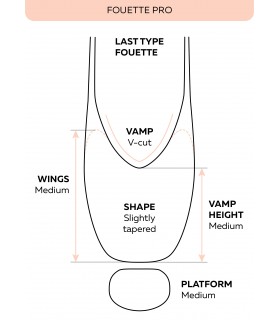 Grishiko "Fouette PRO" Pointe Shoe (0501/1)