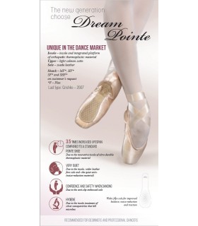 Grishko "Dreampointe 2007" pre-arched Pointe Shoe (0527/1)