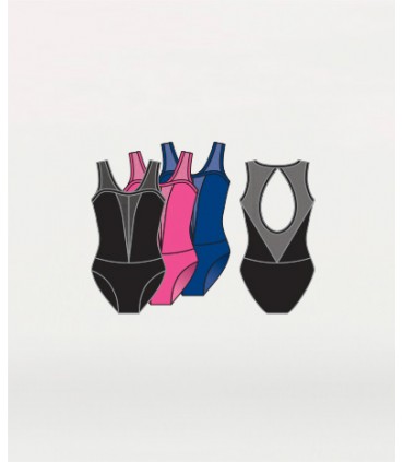 Bodywrappers Power Mesh Yokes Leotard
